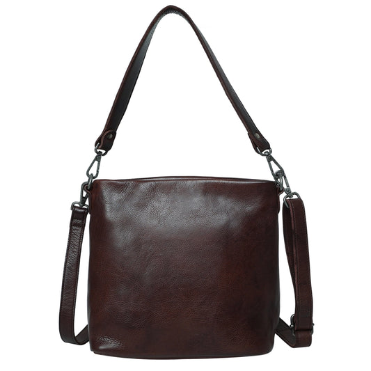 Gretchen Leather Crossbody / Shoulder Bag Brown
